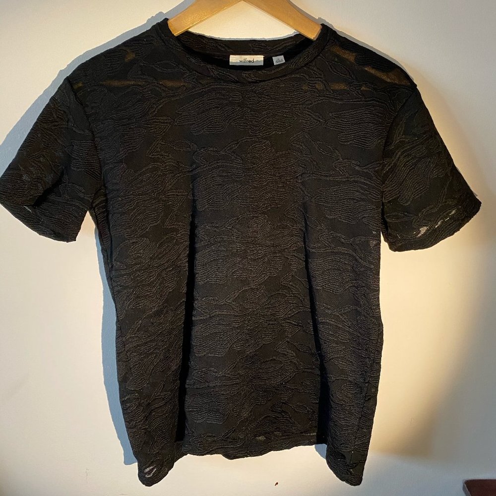 Aritzia Wilfred Mesh Tee